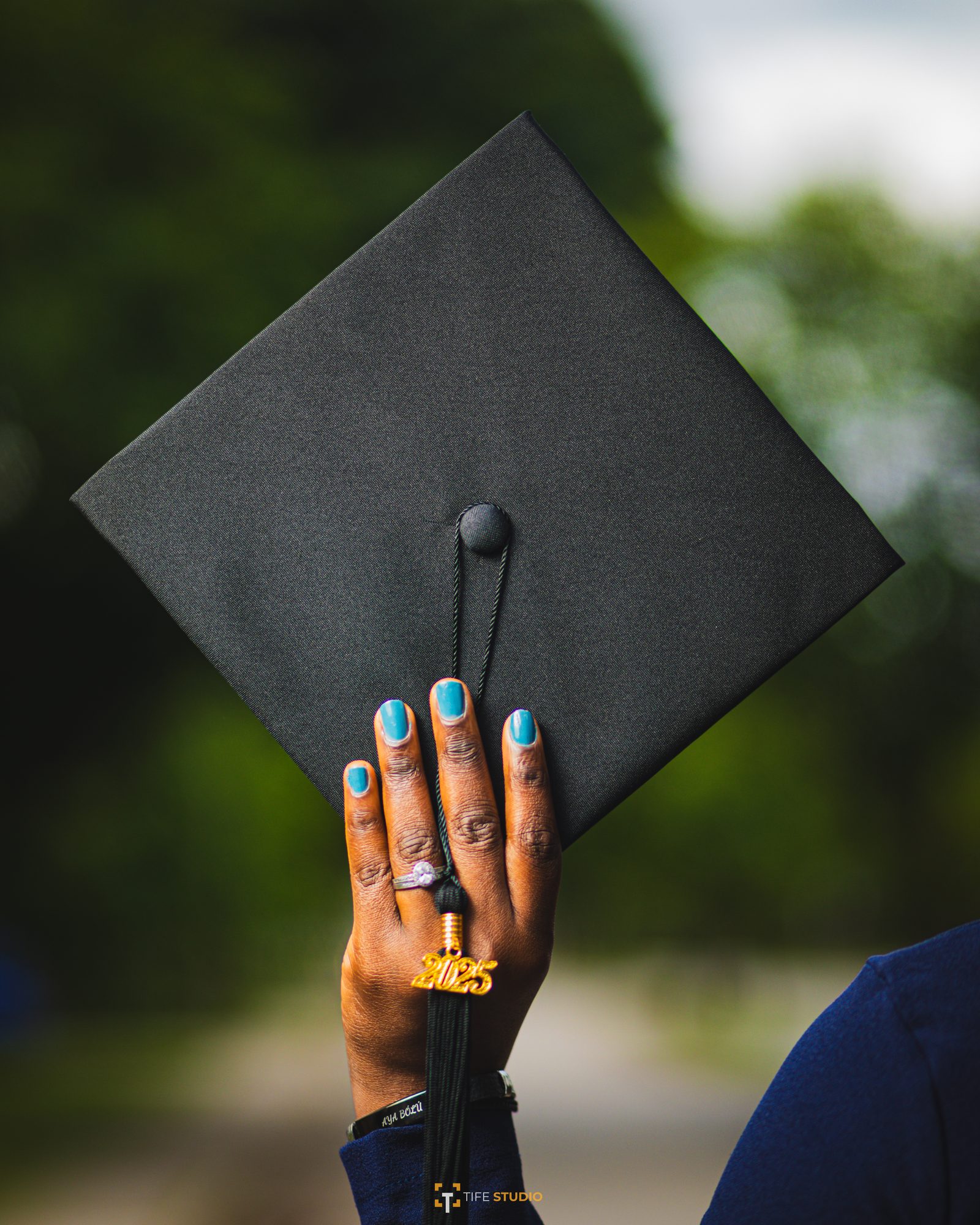 Graduation cap detail